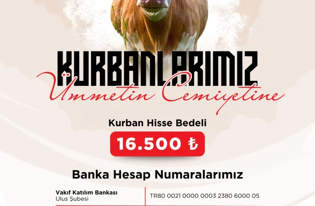Kurbanlarımız Ümmetin Cemiyetine